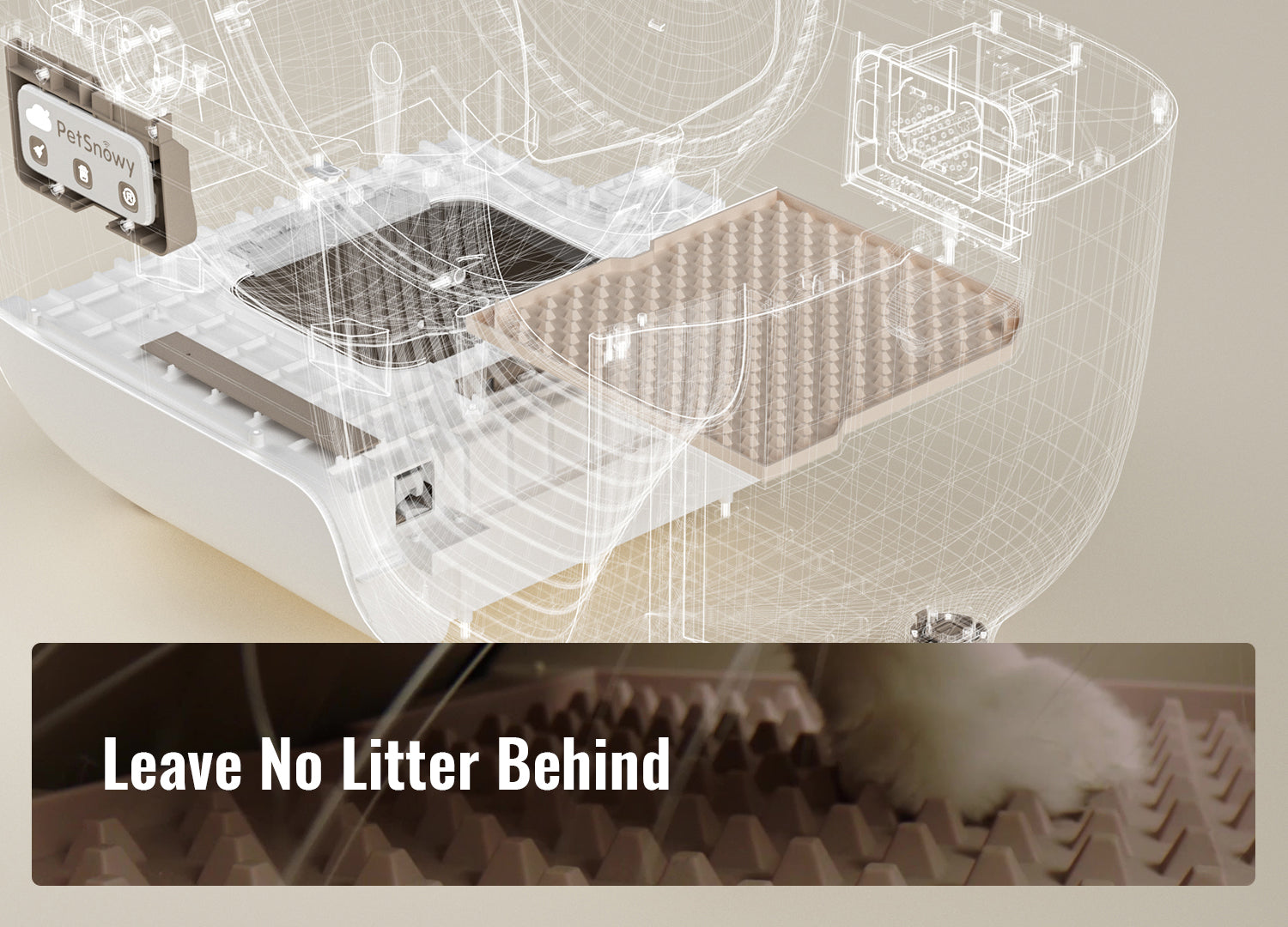 PetSnowy Automatic SelfCleaning Litter Box SelfPacking, All