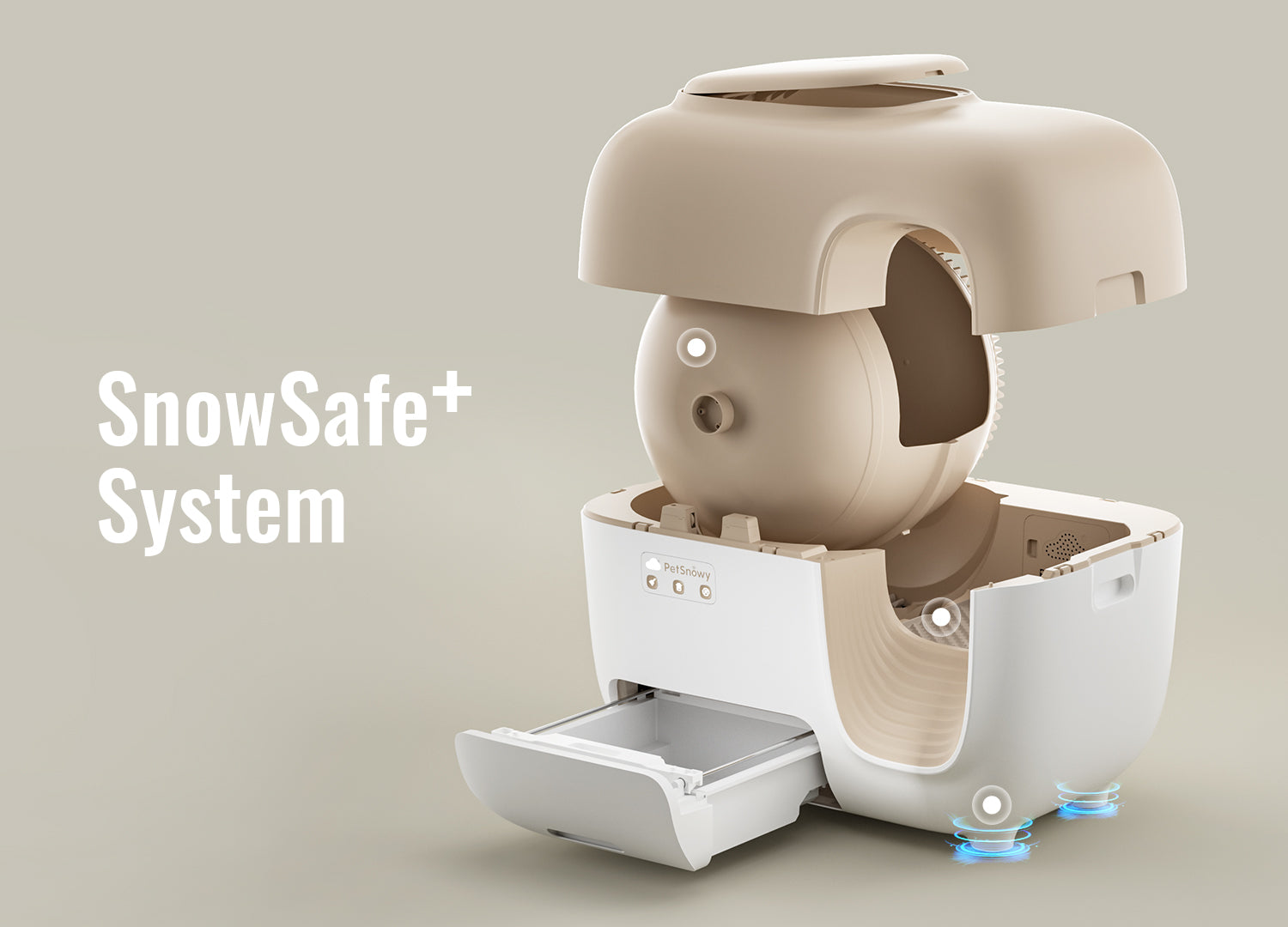 PetSnowy Automatic SelfCleaning Litter Box SelfPacking, All